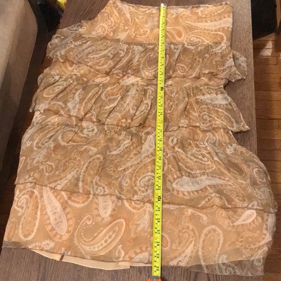 Zara silk tiered paisley skirt - Picture 8 of 11